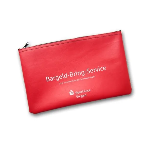 Produktbild von Banktasche mit Logo - 27 x 17 cm - Folienprägung