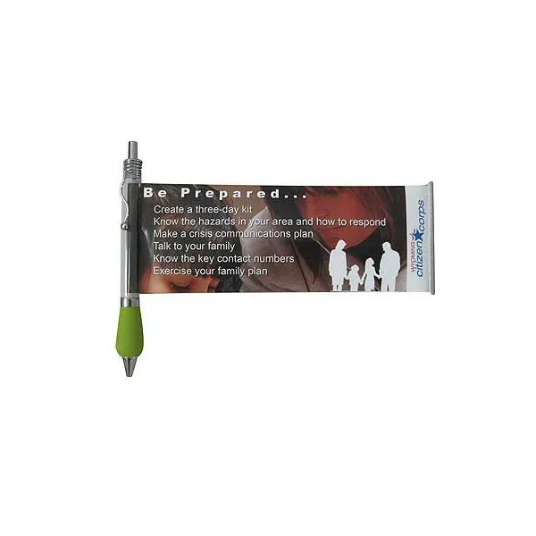 Banner-Kugelschreiber mit ausziehbarer Werbefahne – optimale Langzeitwerbung für individuelle Firmenpräsenz. (3)