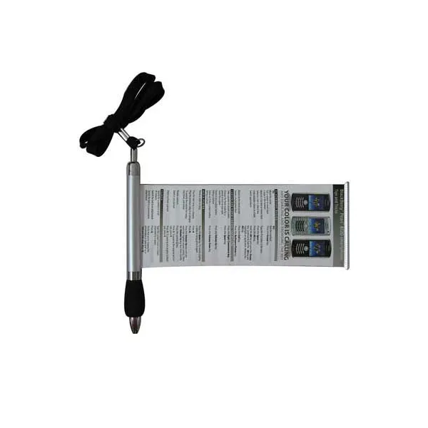 Banner-Kugelschreiber mit ausziehbarer Werbefahne - individuell anpassbar in Farbe und Material. (14)
