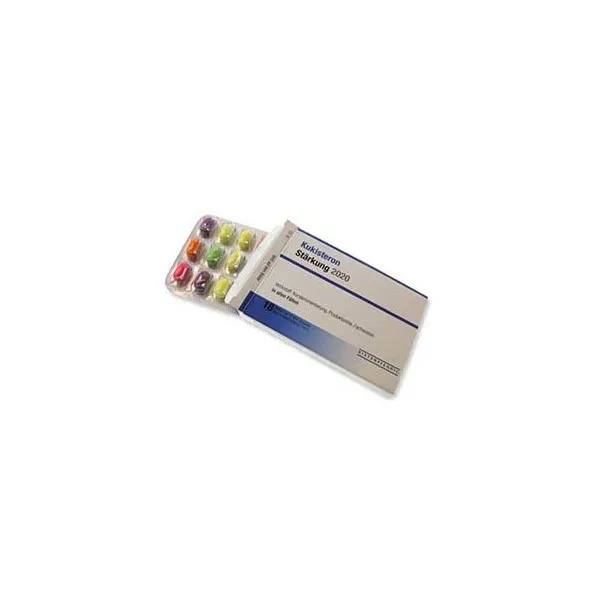 Produktbild von Bunte Blister-Bonbons in Tablettenschachtel - Individuelle Aufmachung zu Werbezwecken.