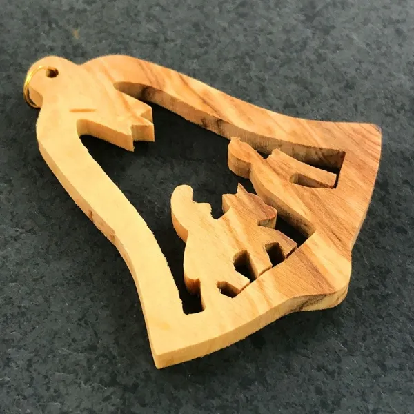 Produktbild von Der Christbaumanhänger besteht aus hochwertigem Olivenholz und wird mit Öl behandelt.