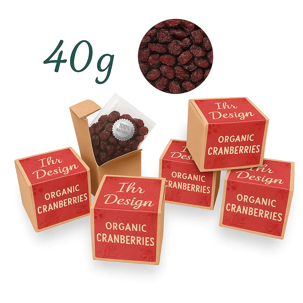 Cranberries als Giveaway