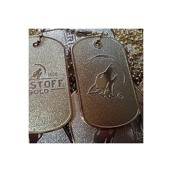 Produktbild von DogTags individuell nach Kundenwunsch für modische Großstadt-Looks; Urbanität und Cleverness symbolisierend, auf Anfrage ein persönliches Angebot erstellend.