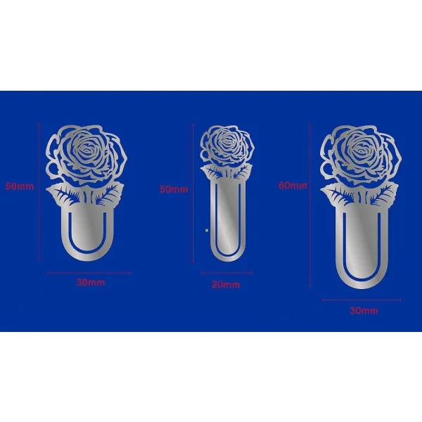 Produktbild von Design-Lesezeichen aus Edelstahl in Sonderform wie z.B.