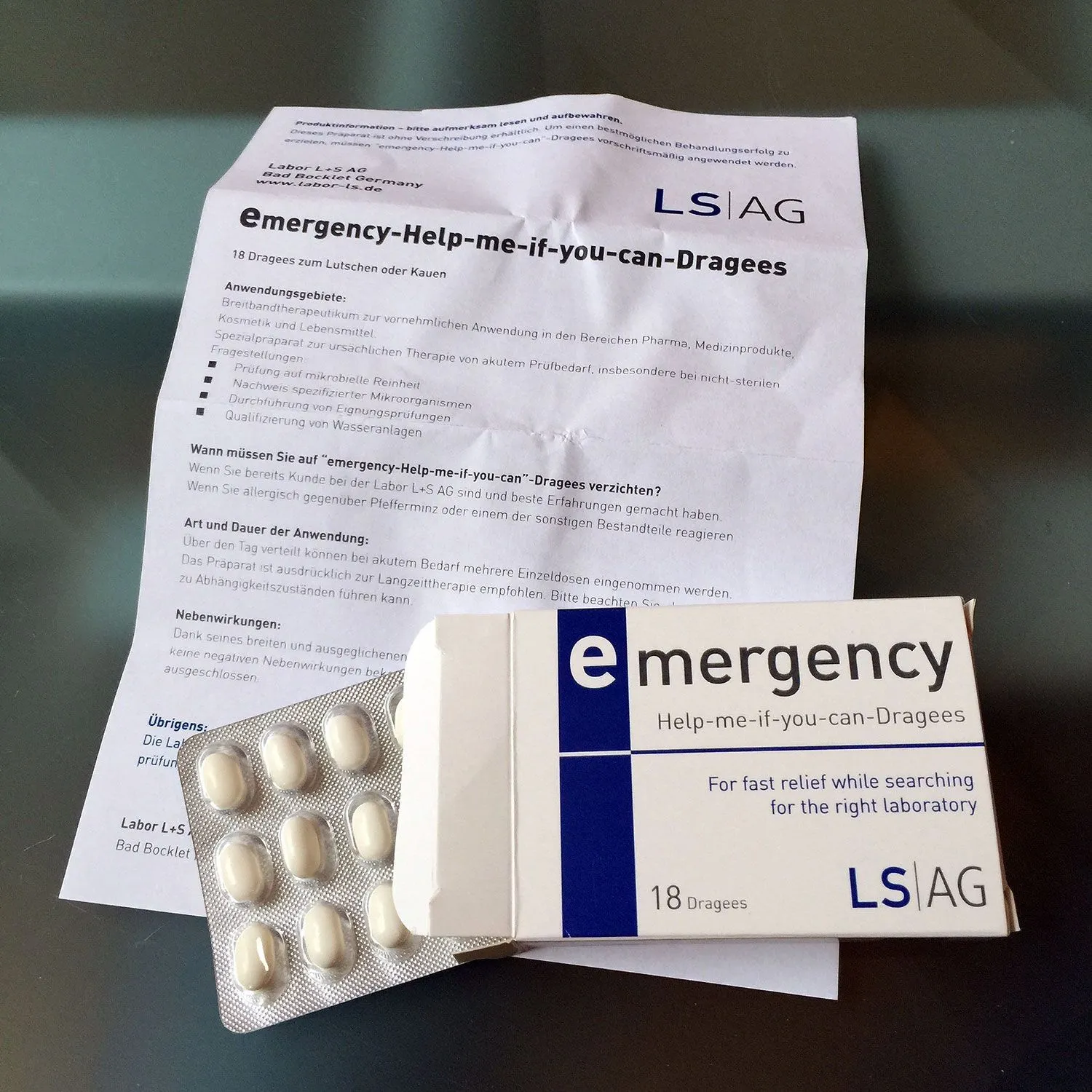 Produktbild von Erfolgreiches Mailing garantiert: Blister-Dragee-Bonbons in Tablettenverpackung, individuell gestaltbar mit Beipackzettel.
