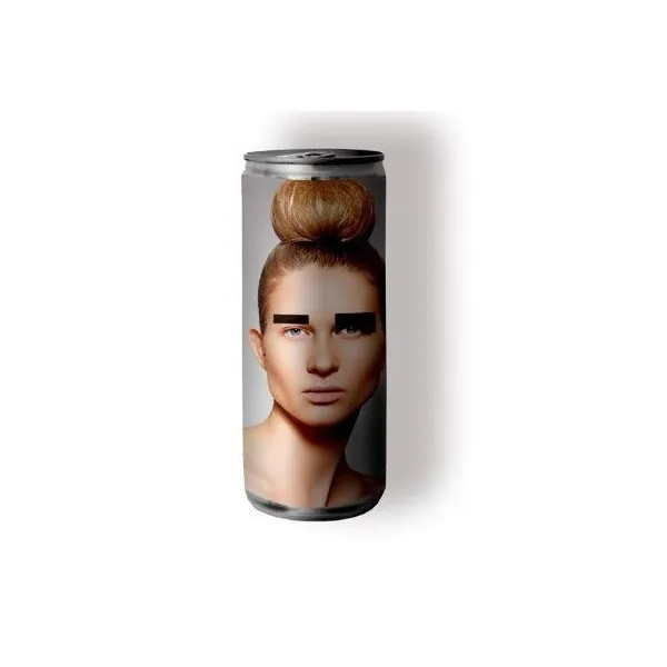 Zuckerfreier Energydrink in Aluminium-Slimline-Dose mit individuellem Label, weißer PE-Folienbeschichtung und Schutzlackierung auf zylindrischem Bereich. (2)