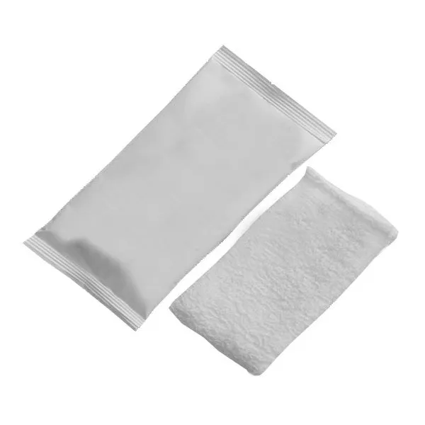 Erfrischungstuch Baumwolltuch - günstig & komfortabel, Größe 22x22 cm, aus Baumwolle & Microfaser mit hoher Saugkraft, in Ihrer Wunschfarbe nach Pantone, mit Werbeanbringung auf Verpackung & wahlweise Stick-Logo/Prägung auf dem Tuch. (3)