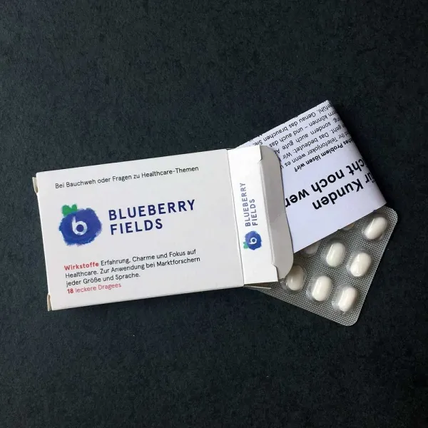 Produktbild von Fake-Tabletten: Werbebonbons in Tablettenschachtel - die lustige Idee für Ihr Mailing!
