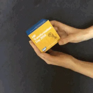 Faltwürfel: Interaktives Design für kreative Werbebotschaften, in 7x7x7 cm oder 5x5x5 cm Größe, mit abnehmbarer Schutzfolie und optional bedruckbarem Einzelkarton. (4)