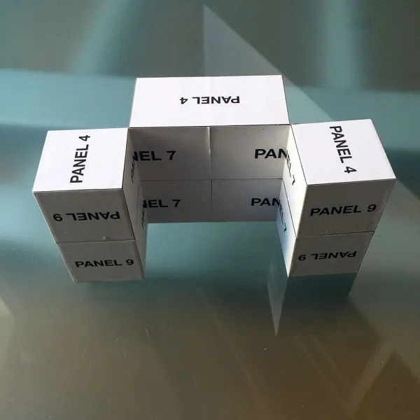 Faltwürfel: Sensationeller Werbeträger in Metamorphose, 7x7x7 oder 5x5x5 cm, Mindestbestellmenge 100 Stück, einzeln zellophaniert und in weißem Einzelkarton verpackt, 4-farbdruck ab 500 Stück, nummerierte Standskizzen/Musterwürfel zur Gestaltung,... (3)