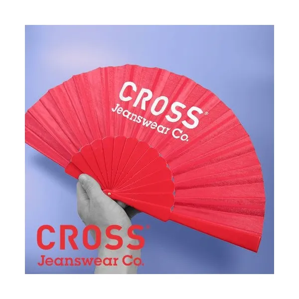 Handfächer mit Logo: Werbe-Handfächer in Sonderanfertigung für Markenwerbung; bei Interesse an einer individuellen Produktion, rufen Sie uns bitte an. (3)