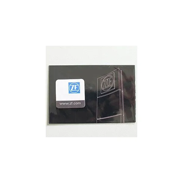 Produktbild von Handy Bildschirmreiniger Sonderanfertigung: 30x30x0,6 mm, abgerundete Ecken, Polybeutel mit Karton-Inlay, in individuellem Format und Gestaltung erhältlich, kostenloses Muster