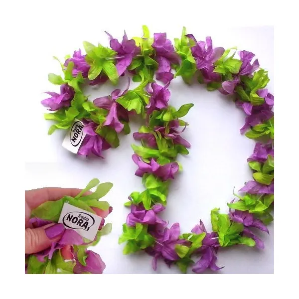 Produktbild von Hawaiikette personalisierte Blumenkette in individueller Farbgebung nach Pantone-Vorgaben für einzigartige Events, geeignet für Firmen mit speziellen Anforderungen.