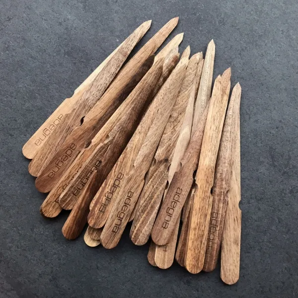 Hochwertiger Brieföffner aus Nussbaum-Holz mit Logo, Größe 205 x 19 x 6 mm, aus einheimischem Nussbaumholz, leicht geölt und ca. (3)
