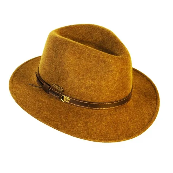 Produktbild von Der Malcolm-Hut ist ein vielseitiger, günstiger Wollhut von hoher Qualität mit schmaler Krempe, ideal für Wanderungen und den Stadtgebrauch.