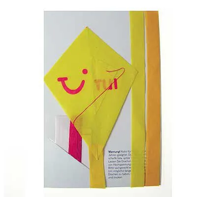 Kleiner, voll flugfähiger Mini-Drache aus Papier für Ihr Mailing, der bis zu 10 Meter in die Luft steigen kann. (2)