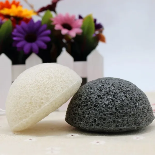 Konjac-Schwamm für sanfte Hautreinigung, aus Knolle der Teufelszunge in Südostasien, ohne Chemikalien oder künstliche Materialien, geeignet für sensible Haut aller Altersgruppen, ersetzt rotierende Reinigungsgeräte, langlebig bei richtiger Pflege,... (6)