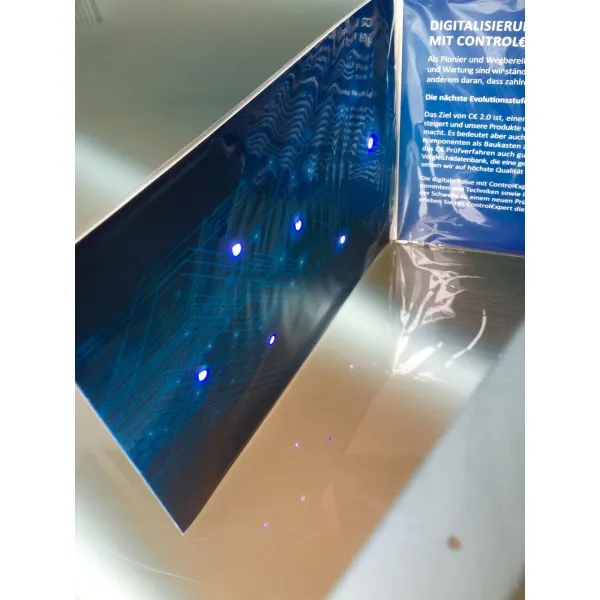 LED-Lichtkarte: Werbekarte mit 6 LEDs für Effektmailings. (3)