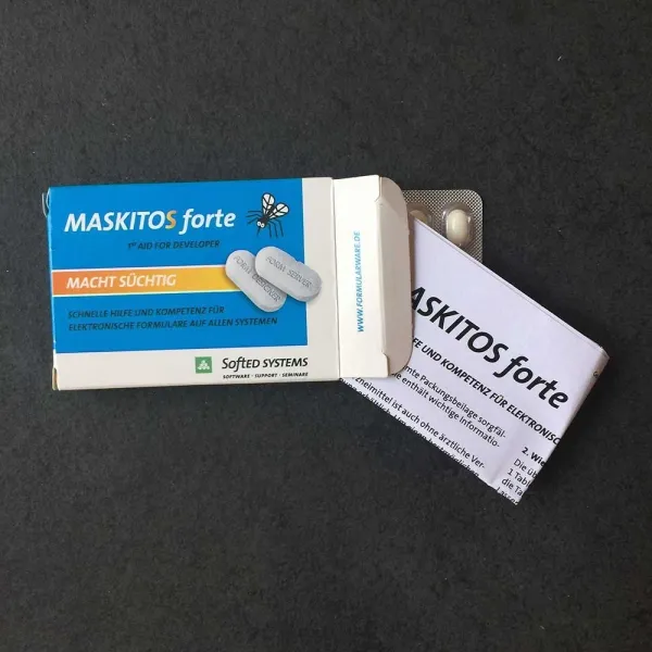Produktbild von Als Lustige Werbeidee - Bonbons in Tablettenoptik für Mailing, individuell gestaltbare Verpackung mit bedrucktem Beipackzettel, ab 3.000 Stück mit silberner Rückseite im Flexo-Streudruck, ab 1.000 Stück ein- oder zweiseitig...