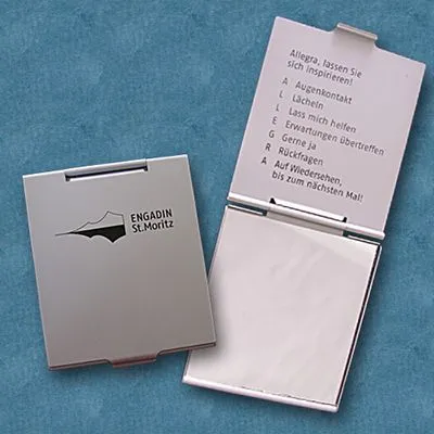 Produktbild von Individuell bedruckter Metall-Taschenspiegel: Praktischer Werbeartikel in erstklassiger Qualität zu einem erschwinglichen Preis.