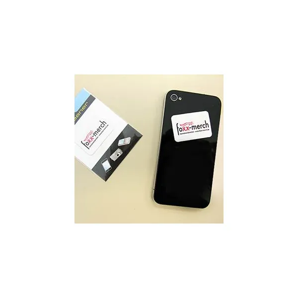 Produktbild von Mikrofaser-Reiniger-Pad mit individuell gestaltbarem Logo, 40x25mm, inkl.