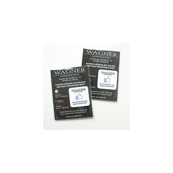 Produktbild von Das 28 x 28 mm große, selbsthaftende Mini-Reinigungspad für Mobiltelefone ist in verschiedenen Formaten und Sonderanfertigungen erhältlich.