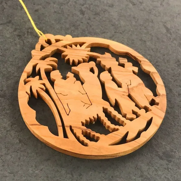 Produktbild von Olivenholz Christbaumanhänger Weihnachtsbaumanhänger Tannenbaumanhänger Christbaumschmuck