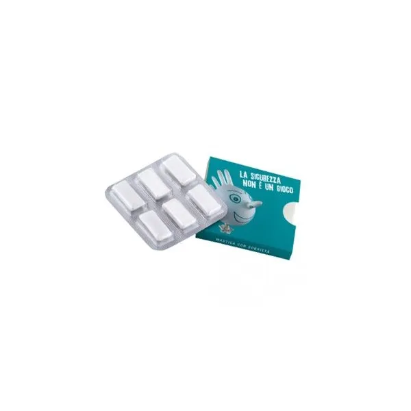 Pfefferminz-Kaugummi mit individueller Verpackung und Werbelogo, verschiedene Packungsgrößen erhältlich. (3)