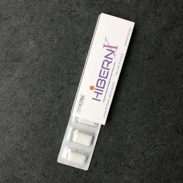 Produktbild von Pfefferminz-Kaugummis in Bisterverpackung mit 5 zuckerfreien Kaugummis, Maße: 110x35x10 mm, Geschmacksrichtung: Pfefferminz, Werbeanbringung: Flexo-Druck auf Blister & Offset-/Digitaldruck auf Schuber, Mindestbestellmenge: 1000 Stück, Haltbarkeit: 12...