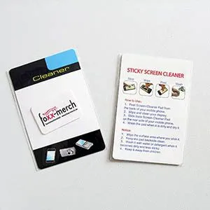 Unschlagbar günstige Qualitäts-Handy-Cleaner für alle Bedürfnisse von foxxdiscount.de - individuelle Produktion nach Vorgaben, kostenlose Muster, Werbekartenbedruckung und mehr! (19)