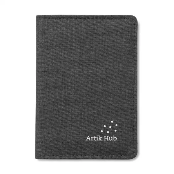 Schützen Sie Ihre Kreditkarten vor unbefugtem Zugriff mit diesem robusten RFID-Kreditkartenetui aus Polyester. (2)