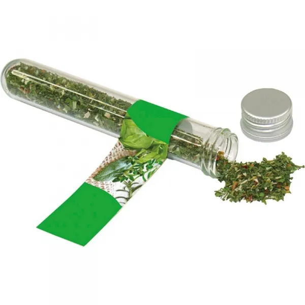 Reagenzglas Chili mit getrockneten Schoten für scharfe Werbeaussagen, inkl. (3)