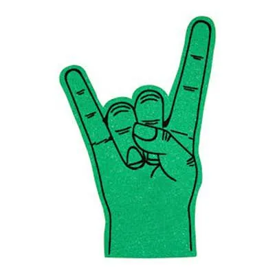 Produktbild von "Schaumstoff-Fanhand 'Pommesgabel', beliebtes 'Rocker-Zeichen' als Winkehand, in vielfältigen Variationen, Farben, Formen und Bedruckungen wählbar, günstig produziert, anfragen Sie unverbindlich."