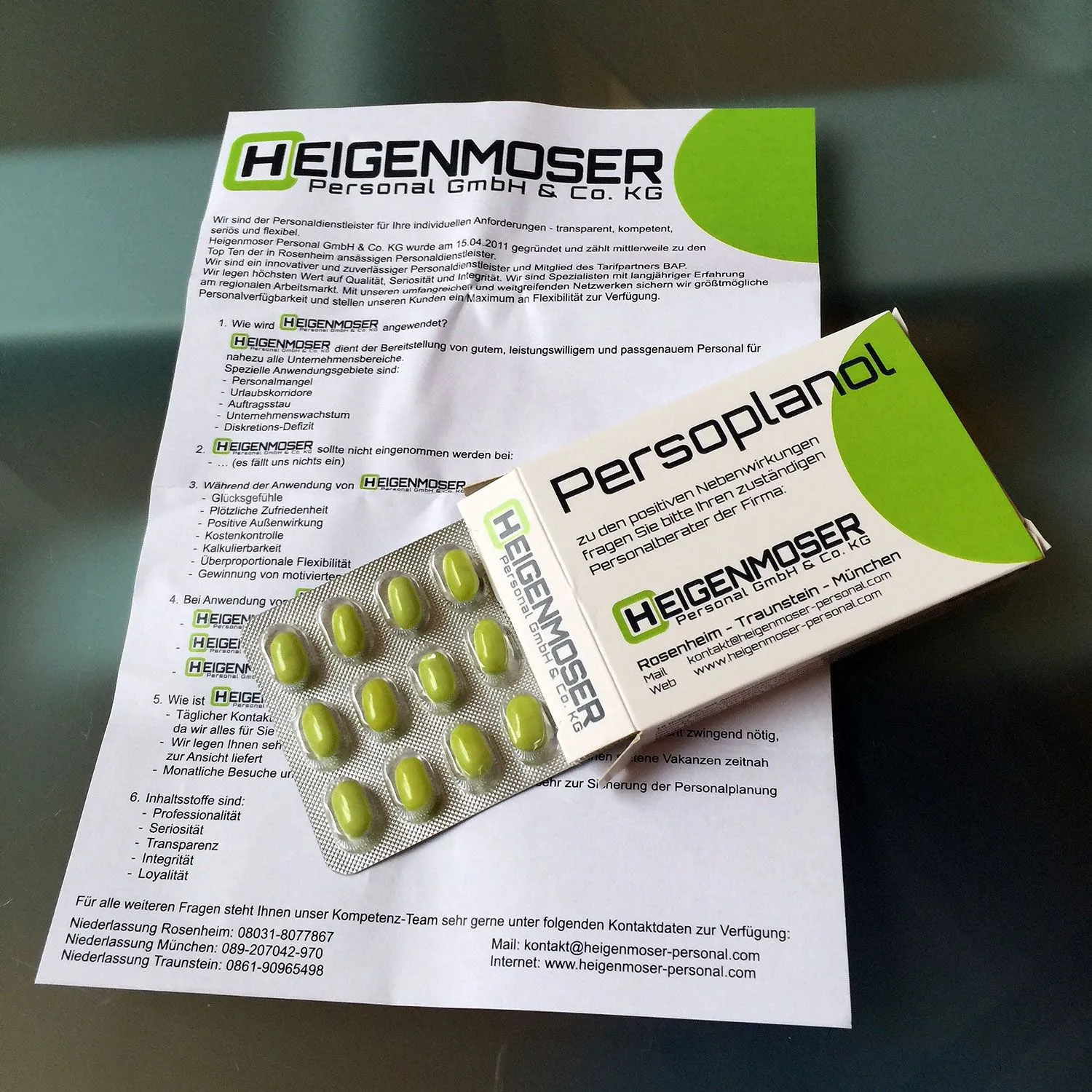 Die Blister-Dragees mit bedruckbarem Beipackzettel und gestaltbarer Verpackung bieten eine große Werbefläche für Apotheken, Ärzte und Mediziner. (3)