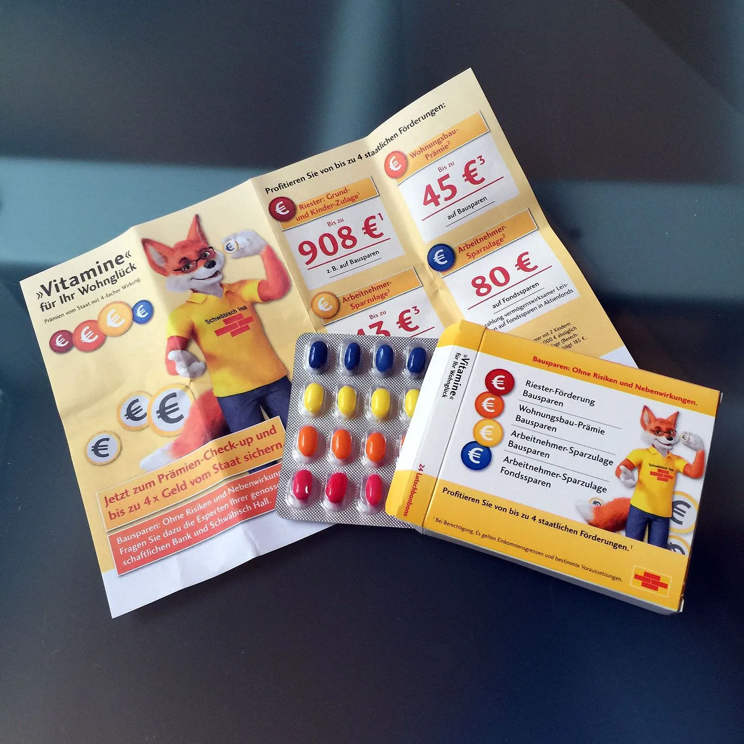 Sensationelle Werbemöglichkeit: Dragee-Bonbons im Blister und einer Verpackung wie eine Tablettenschachtel, ganz ohne Nebenwirkungen! (10)