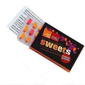 Werbe-Bonbons im Blister für eine große Werbefläche: individuell bedruckbare Tablettenverpackung mit Beipackzettel, inklusive gestaltbarer Verpackung und Blister-Rückseite. (32)