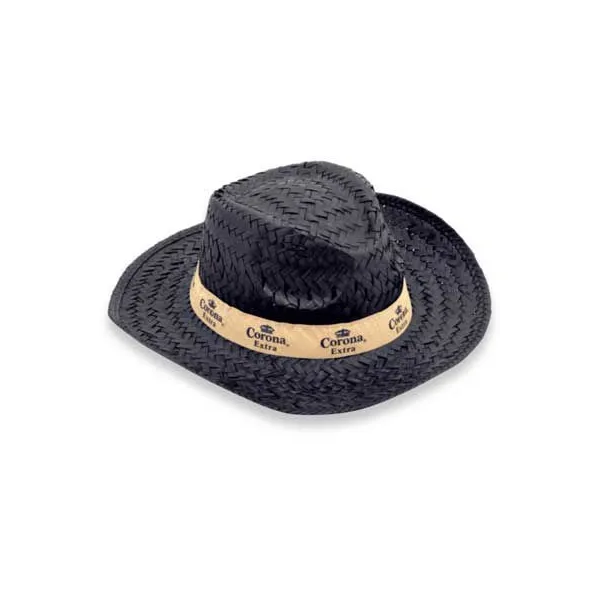 Produktbild von Strohhüte mit Logo: Preiswerte und qualitativ hochwertige Strohhüte in verschiedenen Farben mit individuellem Logodruck auf dem Hutband für Damen, Herren und Kinder.