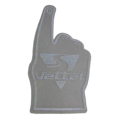 Zeigefinger-Schaumstoffhand zum Jubeln für Fans - individueller Jubel-Hand als kostengünstiges Giveaway für Automobilsport-Veranstaltungen.