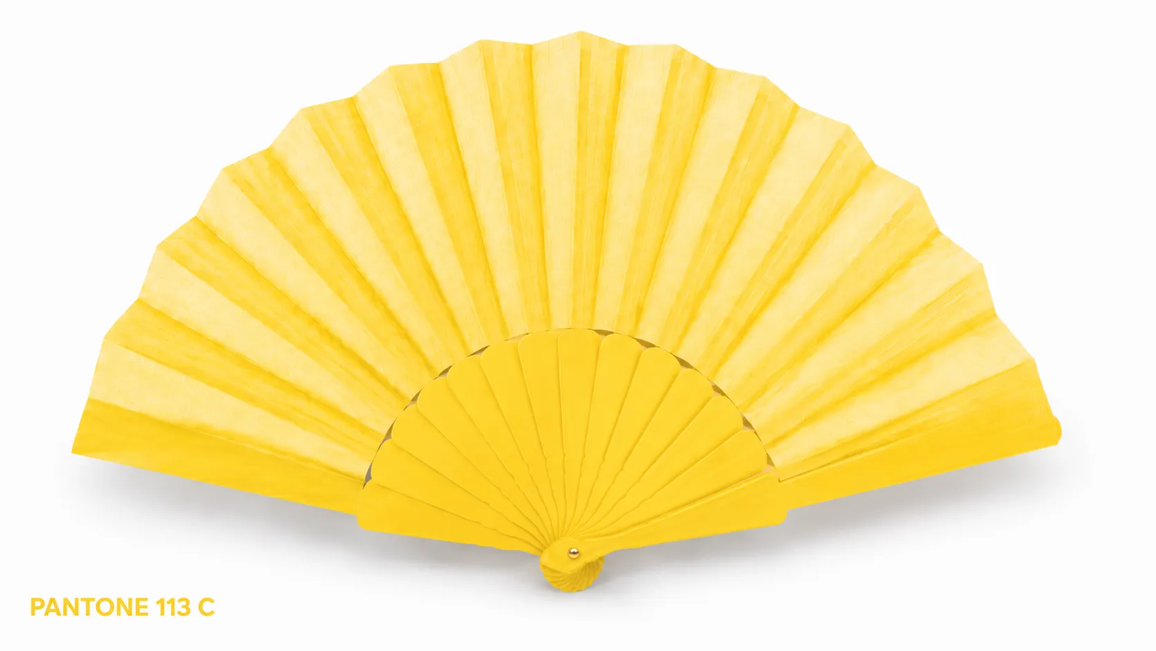 Produktbild von Handfächer in Sonderfarbe Pantone 113 C
