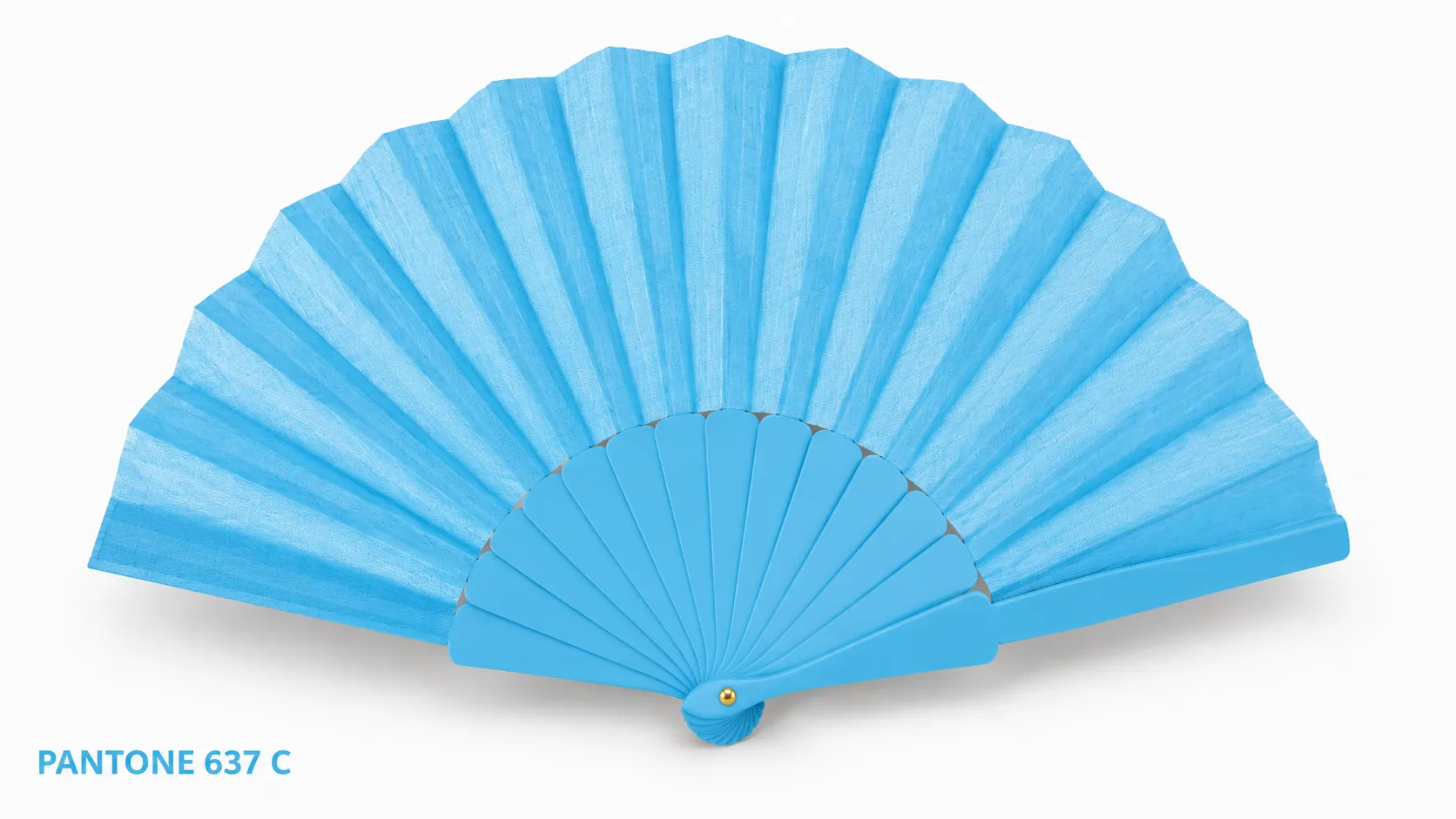 Produktbild von Handfächer in Pantone Sonderfarbe 637 C