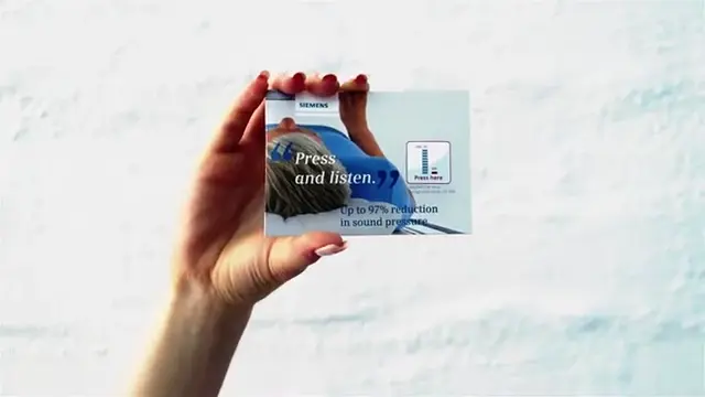 Product Video von Karte mit Druckknopf zur Soundauslösung